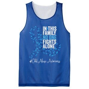 Child Abuse Awareness Month Blue Ribbon Butterflies Cute Gift Mesh Reversible Basketball Jersey Tank