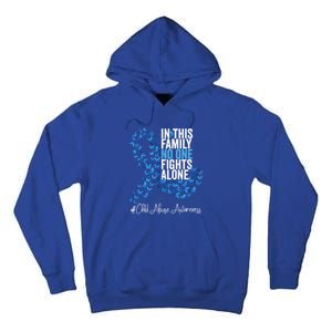 Child Abuse Awareness Month Blue Ribbon Butterflies Cute Gift Tall Hoodie