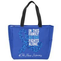 Child Abuse Awareness Month Blue Ribbon Butterflies Cute Gift Zip Tote Bag