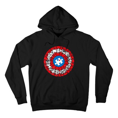 Captain Autism Autism Awareness Month Autism Mom Dad Hoodie