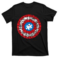 Captain Autism Autism Awareness Month Autism Mom Dad T-Shirt