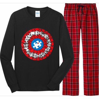 Captain Autism Autism Awareness Month Autism Mom Dad Long Sleeve Pajama Set