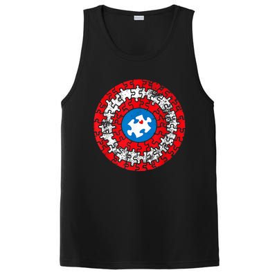 Captain Autism Autism Awareness Month Autism Mom Dad PosiCharge Competitor Tank