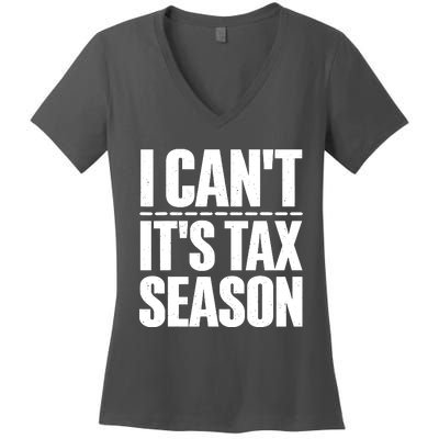 Cool Accountant Art For Men Women Accounting Tax Analyst Women's V-Neck T-Shirt