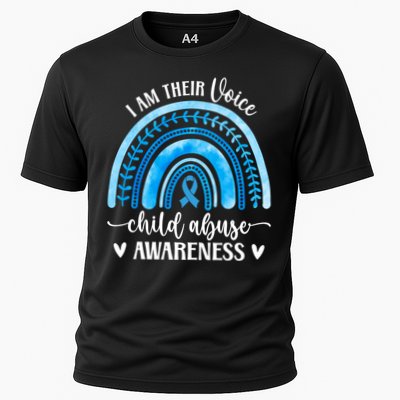 Child Abuse Awareness Rainbow Abuse Prevention Month Funny Gift Cooling Performance Crew T-Shirt