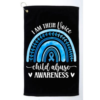 Child Abuse Awareness Rainbow Abuse Prevention Month Funny Gift Golf Towel