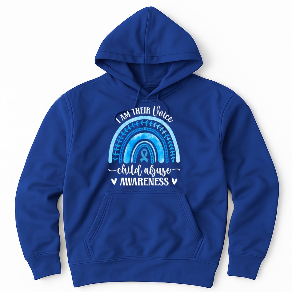 Child Abuse Awareness Rainbow Abuse Prevention Month Funny Gift Hoodie