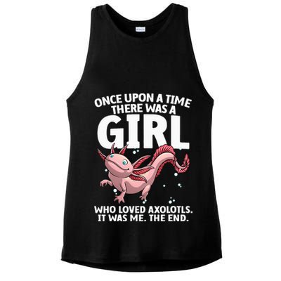 Cool Axolotl Art For Salamander Axolotl Lover Ladies PosiCharge Tri-Blend Wicking Tank