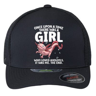 Cool Axolotl Art For Salamander Axolotl Lover Flexfit Unipanel Trucker Cap