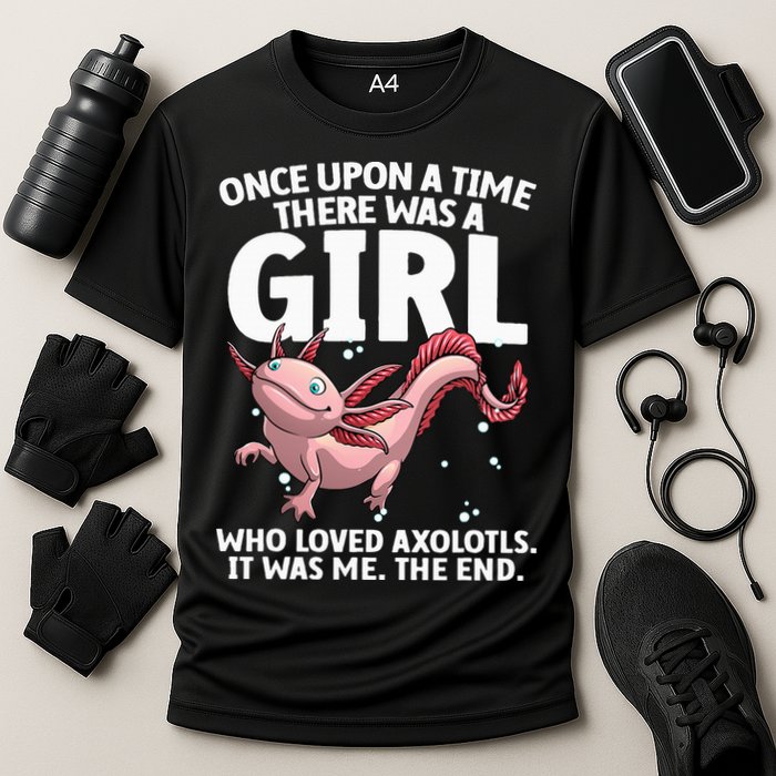 Cool Axolotl Art For Salamander Axolotl Lover Performance Shirt