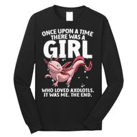 Cool Axolotl Art For Salamander Axolotl Lover Long Sleeve Shirt