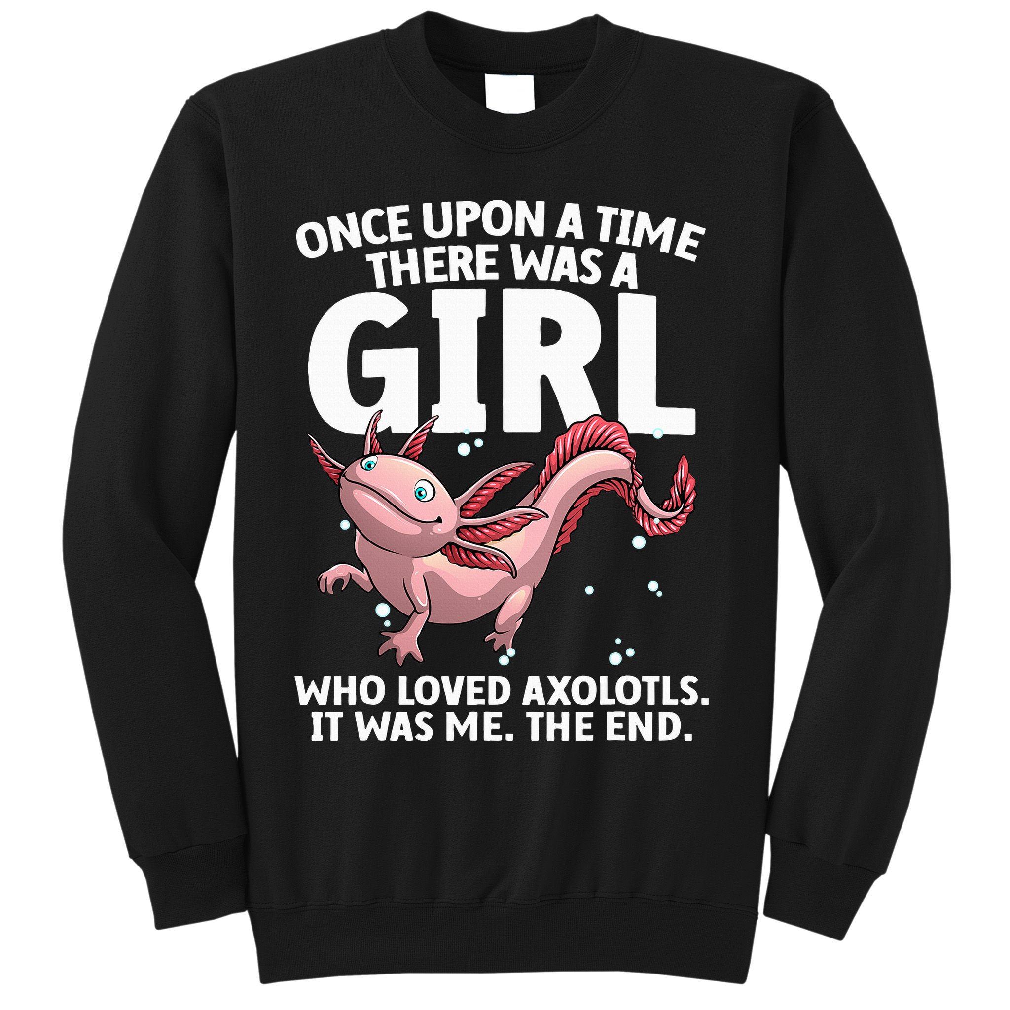 Cool Axolotl Art For Salamander Axolotl Lover Sweatshirt