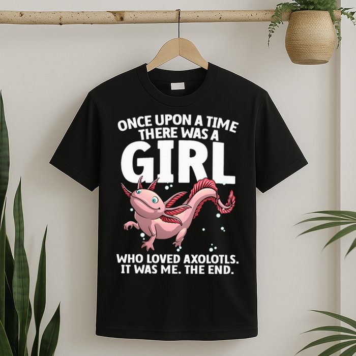 Cool Axolotl Art For Salamander Axolotl Lover T-Shirt