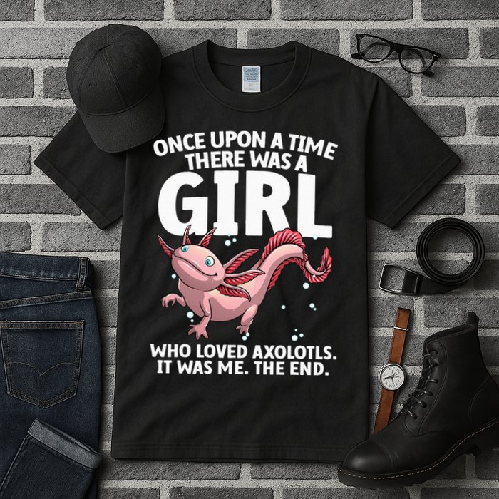 Cool Axolotl Art For Salamander Axolotl Lover Tall T-Shirt