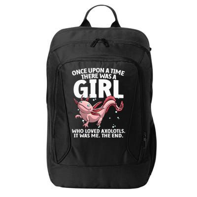 Cool Axolotl Art For Salamander Axolotl Lover City Backpack