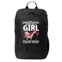 Cool Axolotl Art For Salamander Axolotl Lover City Backpack
