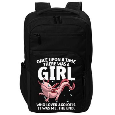 Cool Axolotl Art For Salamander Axolotl Lover Impact Tech Backpack
