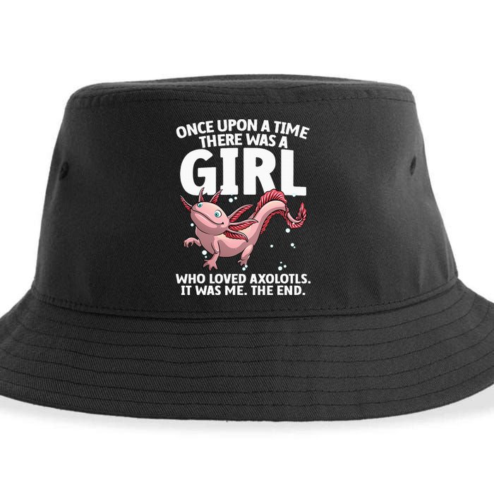 Cool Axolotl Art For Salamander Axolotl Lover Sustainable Bucket Hat