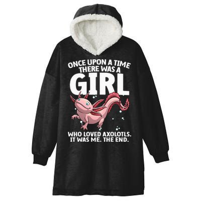 Cool Axolotl Art For Salamander Axolotl Lover Hooded Wearable Blanket