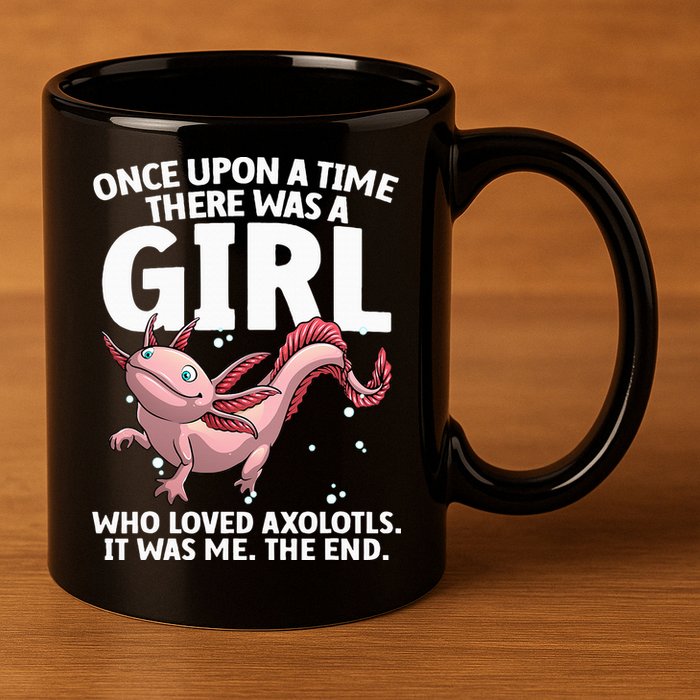 Cool Axolotl Art For Salamander Axolotl Lover 11oz C Handle Ceramic Mug