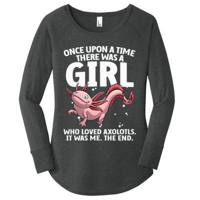 Cool Axolotl Art For Salamander Axolotl Lover Women's Perfect Tri Tunic Long Sleeve Shirt