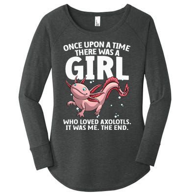 Cool Axolotl Art For Salamander Axolotl Lover Women's Perfect Tri Tunic Long Sleeve Shirt