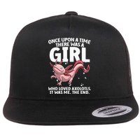 Cool Axolotl Art For Salamander Axolotl Lover Flatbill Hat