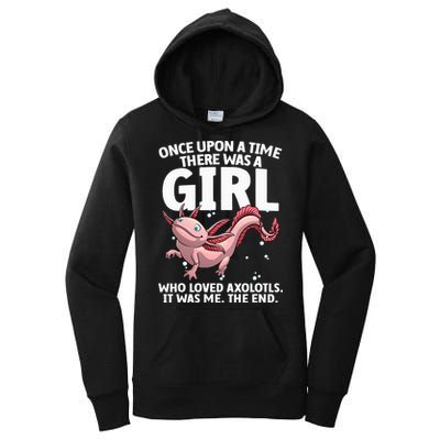 Cool Axolotl Art For Salamander Axolotl Lover Women's Pullover Hoodie
