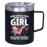 Cool Axolotl Art For Salamander Axolotl Lover 12oz Stainless Steel Coffee Mug