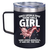 Cool Axolotl Art For Salamander Axolotl Lover 12oz Stainless Steel Coffee Mug