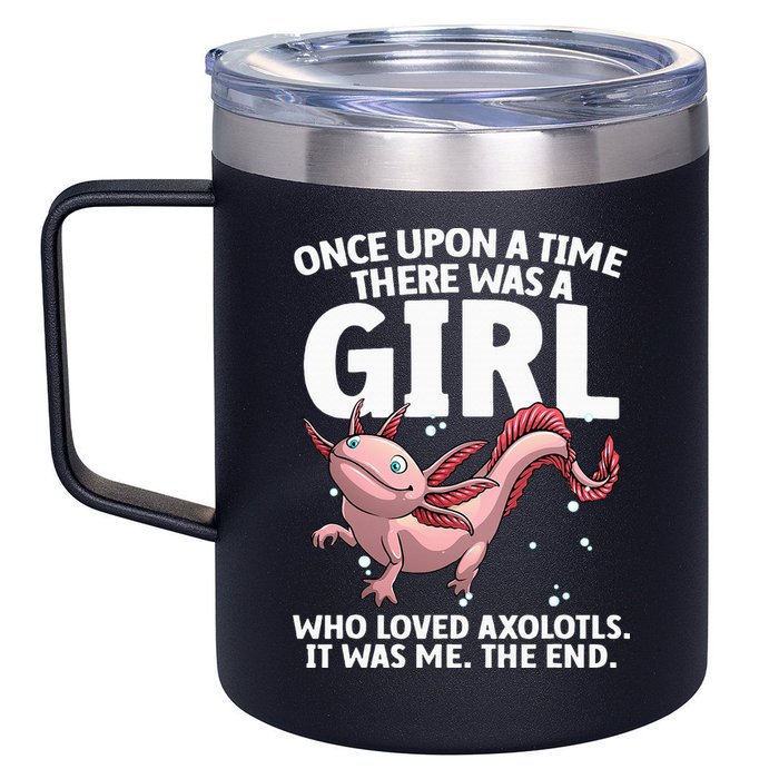 Cool Axolotl Art For Salamander Axolotl Lover 12oz Stainless Steel Coffee Mug