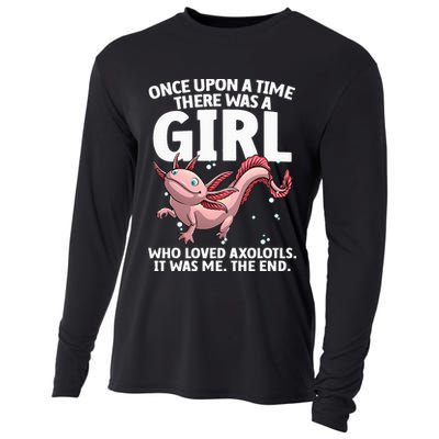 Cool Axolotl Art For Salamander Axolotl Lover Cooling Performance Long Sleeve Crew