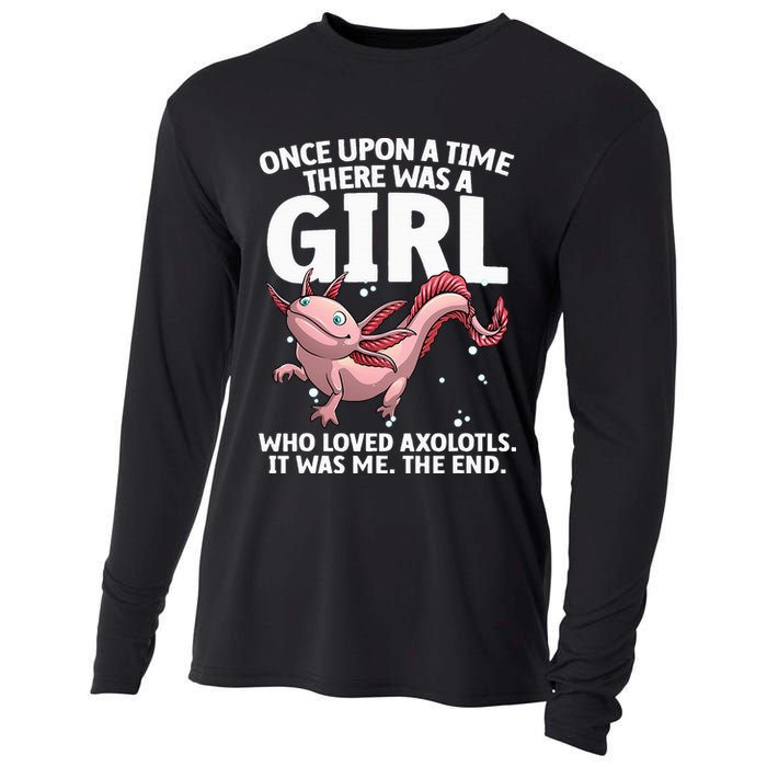 Cool Axolotl Art For Salamander Axolotl Lover Cooling Performance Long Sleeve Crew