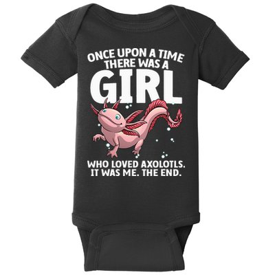 Cool Axolotl Art For Salamander Axolotl Lover Baby Bodysuit