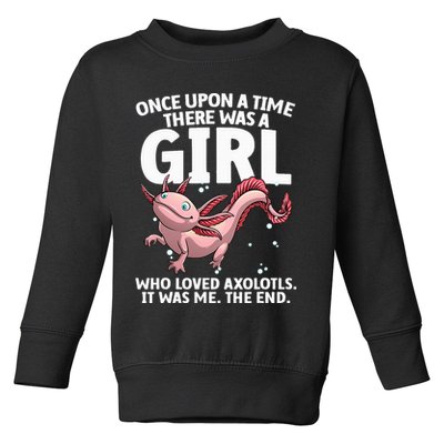 Cool Axolotl Art For Salamander Axolotl Lover Toddler Sweatshirt