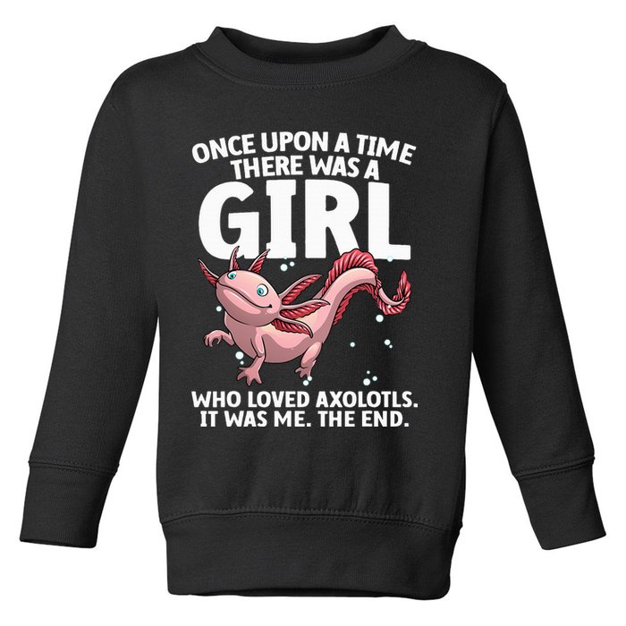 Cool Axolotl Art For Salamander Axolotl Lover Toddler Sweatshirt
