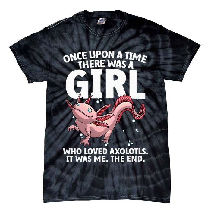 Cool Axolotl Art For Salamander Axolotl Lover Tie-Dye T-Shirt