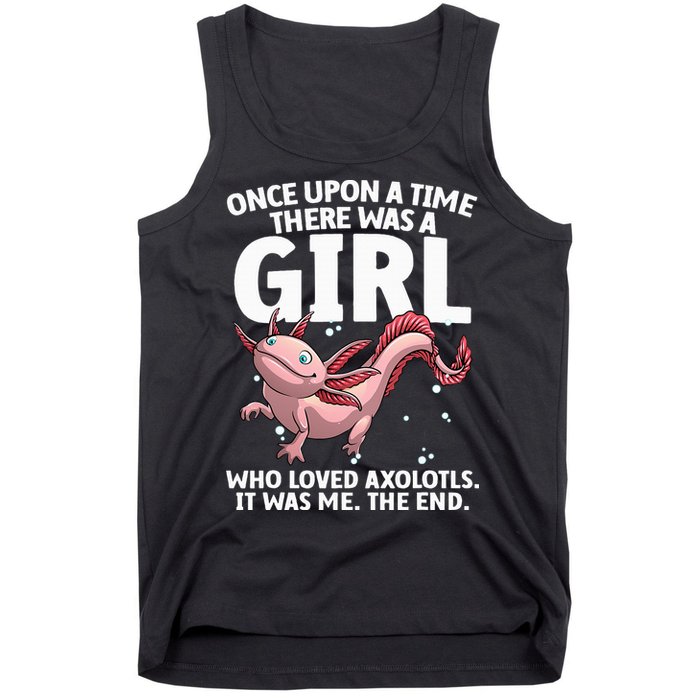 Cool Axolotl Art For Salamander Axolotl Lover Tank Top
