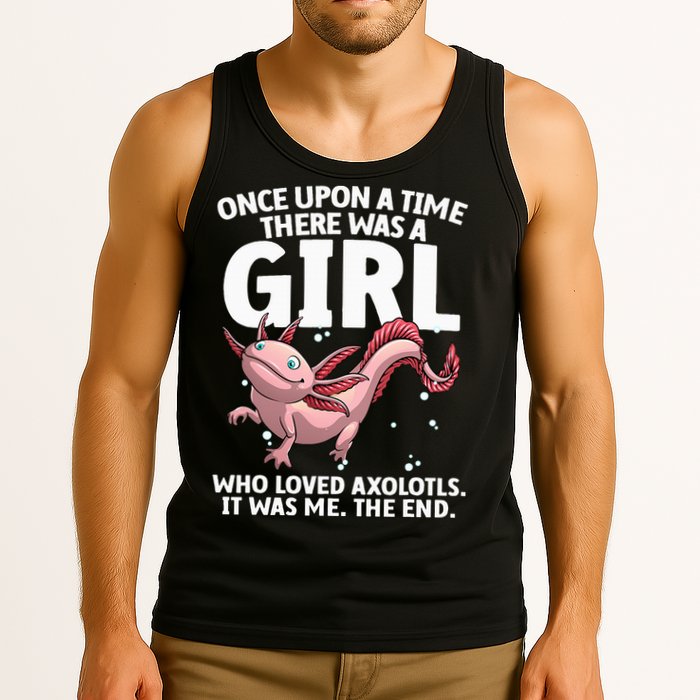 Cool Axolotl Art For Salamander Axolotl Lover Tank Top