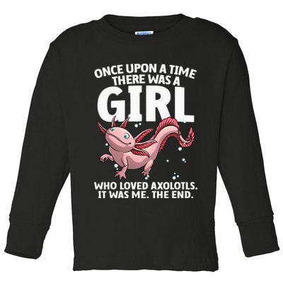 Cool Axolotl Art For Salamander Axolotl Lover Toddler Long Sleeve Shirt
