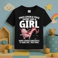 Cool Axolotl Art For Salamander Axolotl Lover Toddler T-Shirt