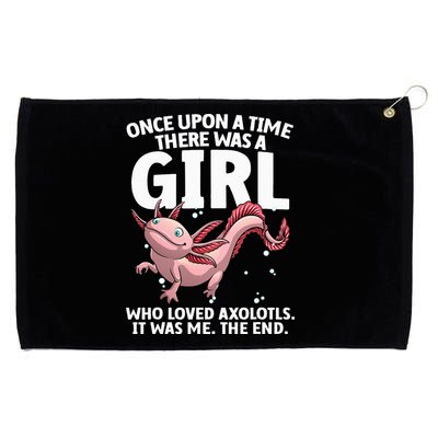 Cool Axolotl Art For Salamander Axolotl Lover Grommeted Golf Towel