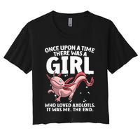 Cool Axolotl Art For Salamander Axolotl Lover Crop Top