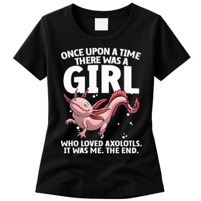 Cool Axolotl Art For Salamander Axolotl Lover Womens T-Shirt