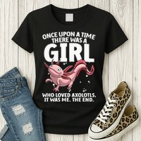 Cool Axolotl Art For Salamander Axolotl Lover Womens T-Shirt