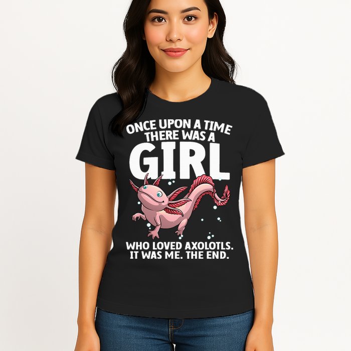 Cool Axolotl Art For Salamander Axolotl Lover Womens T-Shirt
