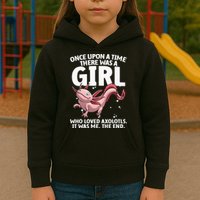 Cool Axolotl Art For Salamander Axolotl Lover Kids Hoodie