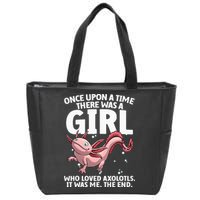 Cool Axolotl Art For Salamander Axolotl Lover Zip Tote Bag