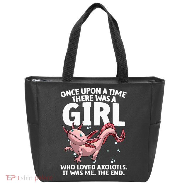 Cool Axolotl Art For Salamander Axolotl Lover Zip Tote Bag