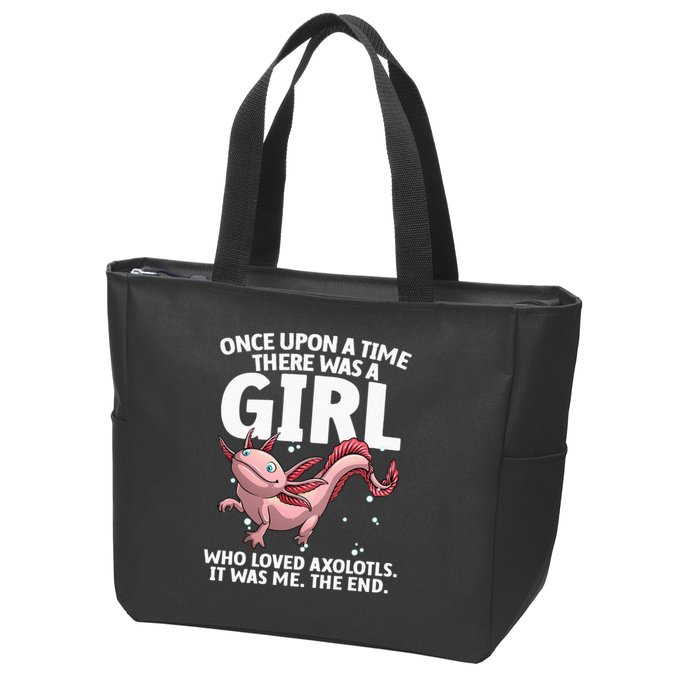 Cool Axolotl Art For Salamander Axolotl Lover Zip Tote Bag